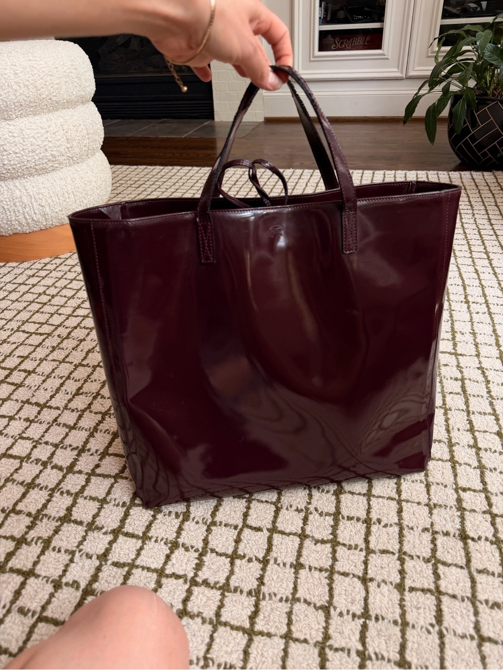 Anya Hindmarch oxblood tote - Picture 9 of 11
